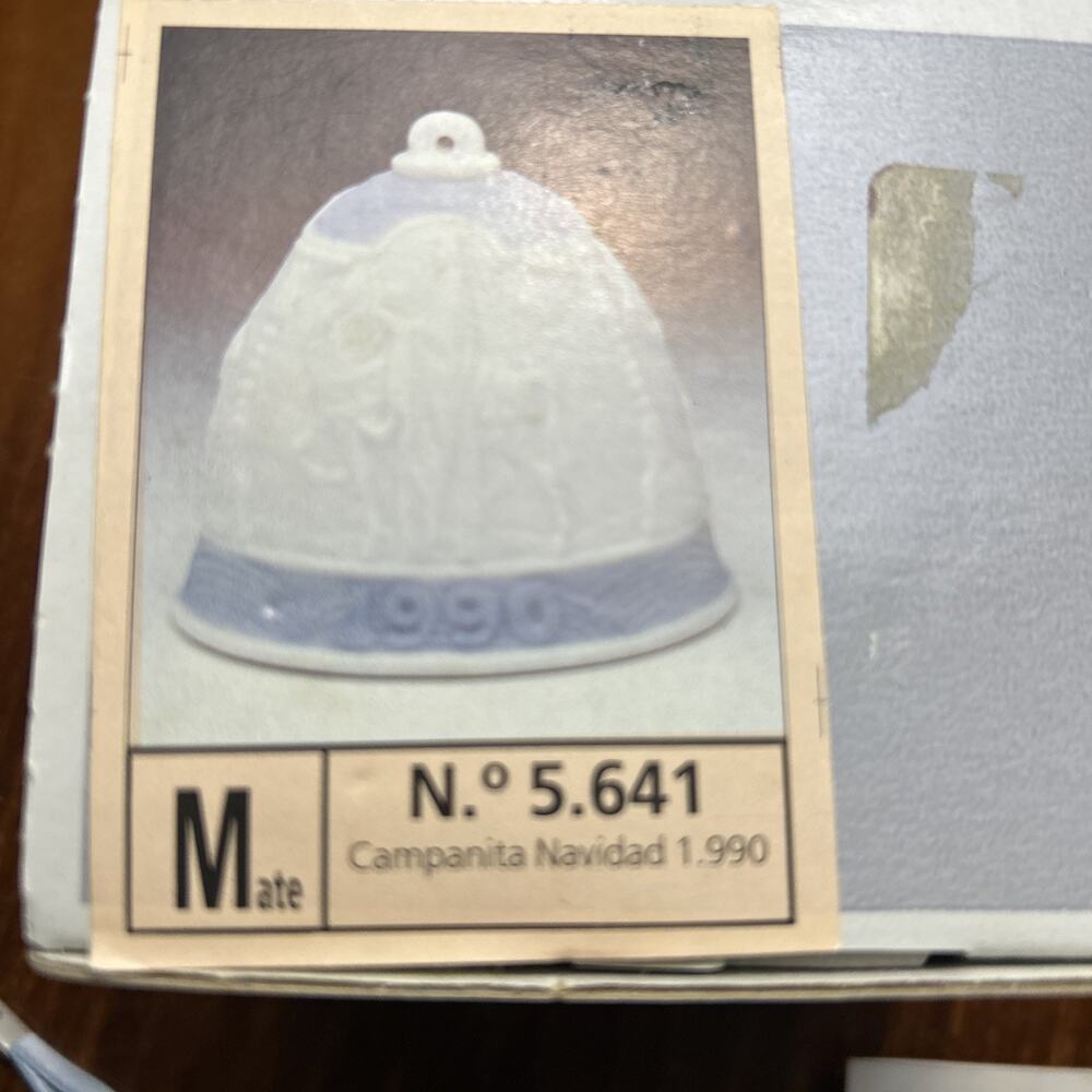 NEW IN BOX! LLADRO Vintage Campanita Navidad 1990 Christmas Ornament #5.641